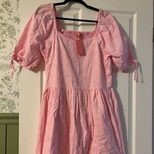 Simply Southern Pink Tea Length Women's Dress